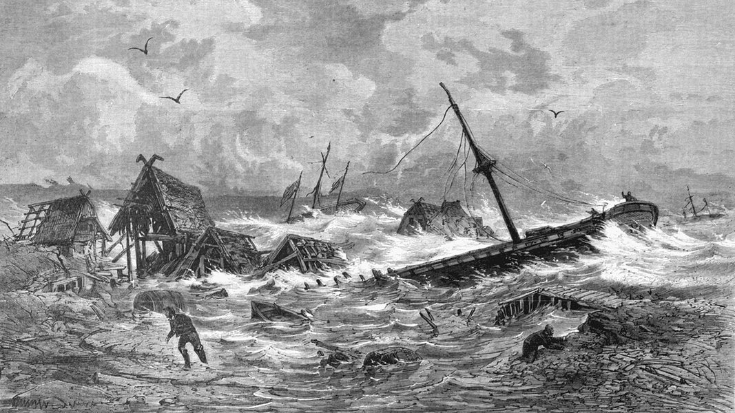 Jahrtausendflut 1872 Land unter an der Ostsee NDR.de Geschichte Orte