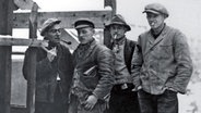 Die Widerstandskämpfer Robert Abshagen (von links), Karl Köppe, Hein Brettschneider und Hans Christoffers © KZ-Gedenkstätte Neuengamme 