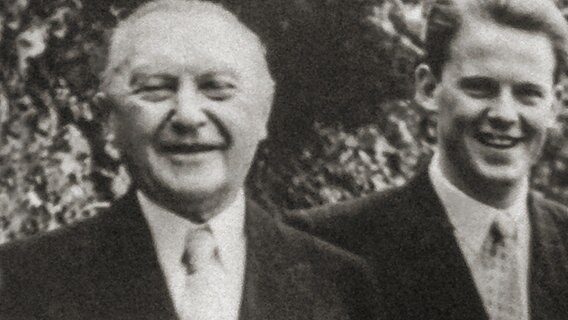 Otto Wulff mit Konrad Adenauer Mitte der 1950er-Jahre © Otto Wulff / privat 