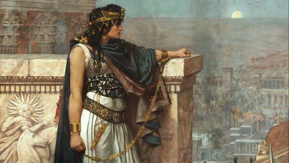 Zenobia schaut ein letztes Mal auf Palmyra zurück: Gemälde von Herbert Gustave Schmalz aus dem Jahr 1888. © picture alliance/Heritage Images Foto: Fine Art Images
