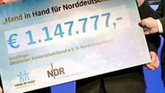 Millionenspende an Deutschen Kinderschutzbund übergeben © NDR/Cordula Kropke 