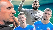 Mehrere Spieler von Hansa Rostock sind in einer Collage nebeneinander zu sehen. © NDR Foto: NDR