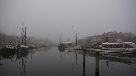 Morgennebel im Greifswalder Museumshafen © NDR Foto: Axel Plate aus Stralsund