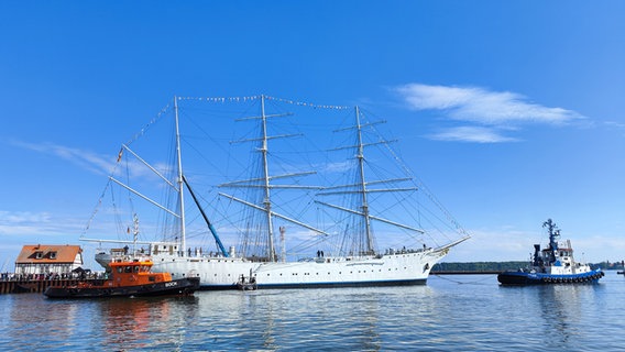 Gorch Fock in Stralsund © NDR Foto: Hans-Jürgen Kaufhold aus Stralsund