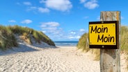 Schild mit der Aufschrift "Moin Moin" © fotolia/Photocase/Westend61 Foto: VRD/Westend61