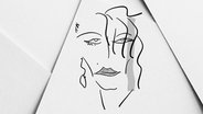 Eine Zeichnung von Madonna. © NDR Foto: Ocke Bandixen