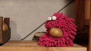 Folge 11. Kartoffelkegeln: Wisch hat eine Kartoffel abbekommen © NDR Foto: Screenshot