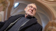 Der Künstler Gerhard Richter steht am 30.11.2017 in der Dominikanerkirche in Münster (Nordrhein-Westfalen). © picture alliance / dpa Foto: Rolf Vennenbernd