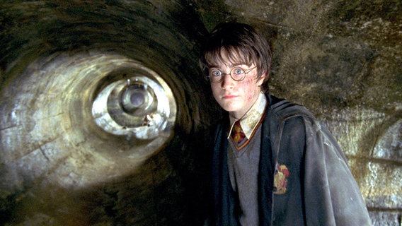 Harry Potter (Daniel Radcliffe) entdeckt einen geheimnisvollen Gang. © picture-alliance / dpa | dpa-Film Warner 