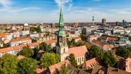 Die Kreuzkirche in Hannover aus der Luft gesehen. © Kreisel Fotografie 