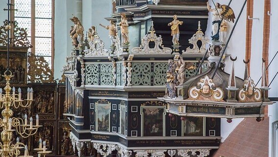 Blick auf den Orgelprospekt im Kloster Lüne © Kirche im NDR Foto: Christine Raczka