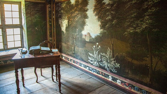 Refektorium im Kloster Lüne mit Wandmalereien © Kirche im NDR Foto: Christine Raczka
