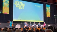 Eine Podiumsdiskussion beim 38. Evangelischen Kirchentag in Nürnberg. © NDR Foto: Florian Breitmeier