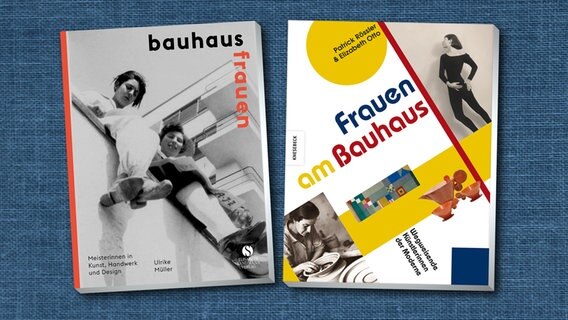 Cover-Collage von zwei Büchern zum Thema "Bauhaus und Frauen" © Elisabeth Sandmann Verlag bei Hirmer / Knesebeck Verlag 