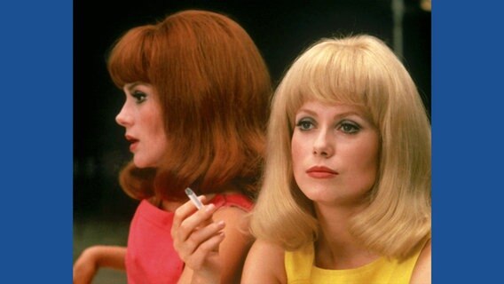 Szene aus dem Film "Les Demoiselles de Rochefort" (Die Mädchen von Rochefort), 1967 © Ciné Tamaris / courtesy Schirmer/Mosel 