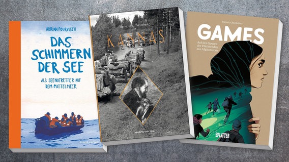 Das Cover Kannas, Games und Das schimmern der See © avant Verlag, Splitter Verlag 