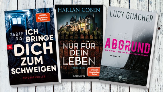 Buch-Cover: Abgrund / Ich bringe dich zum Schweigen / Nur für dein Leben © Rowohlt Verlag / btb Verlag / Goldmann Verlag 