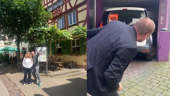 eat.READ.sleep. besucht während der Sommertour das Städtchen Weinheim - hübsche Altstadt und enge Parkplätze inklusive. © NDR 