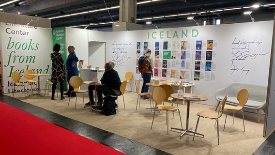 Der isländische Stand auf der Frankfurter Buchmesse 2023 © NDR.de / Christina Grob Foto: Christina Grob