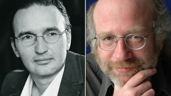 Gerhard Henschel, Frank Schulz © Jochen Quast, Hans Saalfeld Foto: Jochen Quast, Hans Saalfeld