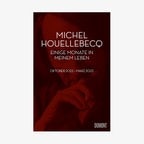 Ein dunkles Buchcover, auf dem Michelle Houellebecq zu sehen ist. © Dumont Verlag 