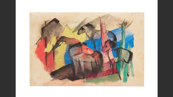 Foto aus dem Bildband: "Franz Marc - Bunte Grüße an Paul Klee" © Hirmer Verlag Foto: collecto.art