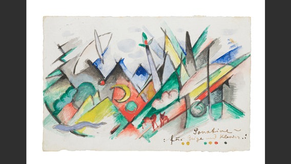 Foto aus dem Bildband: "Franz Marc - Bunte Grüße an Paul Klee" © Hirmer Verlag Foto: collecto.art