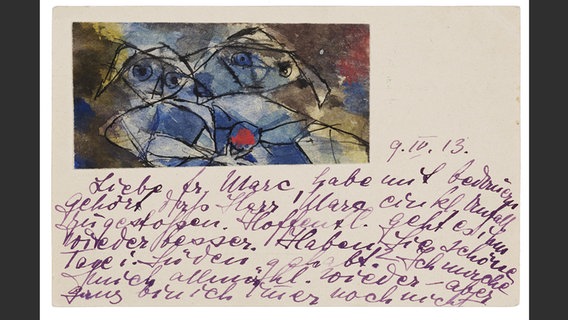Foto aus dem Bildband: "Franz Marc - Bunte Grüße an Paul Klee" © Hirmer Verlag Foto: collecto.art