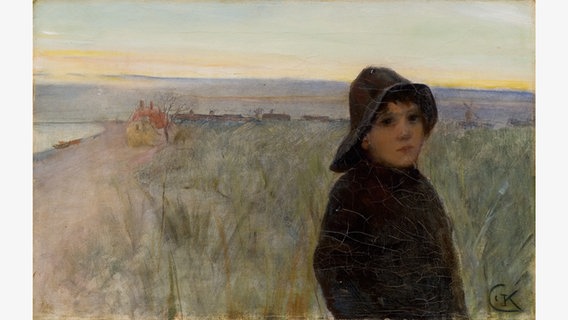 Christian Krohg (1852–1925): Porträt eines Fischerjungen mit Südwester, undatiert © Museum Kunst der Westküste, Alkersum/Föhr / Wienand Verlag 