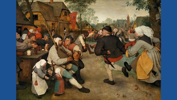 Bauerntanz (auch: Kirchweih), um 1568 © Kunsthistorisches Museum, Vienna / Taschen Verlag Foto: Luciano Romano