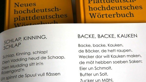 Backe, backe Kauken - ein Rezept auf Plattdeutsch © picture alliance / dpa | Bernd Wüstneck Foto: Bernd Wüstneck