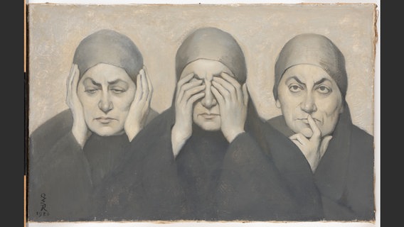 Ottilie W. Roederstein: Lebensweisheit oder Drei weltabgewandte Frauen, 1926 © Stadtmuseum Hofheim am Taunus Inv.-Nr. 631/96 / Hatje Cantz Verlag 