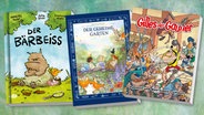 Collage der Buchcover: 	Der geheime Garten / Der Bärbeiß / Gilles der Gauner - Band 2 © Splitter Verlag / Kibitz Verlag / Panini Verlag 