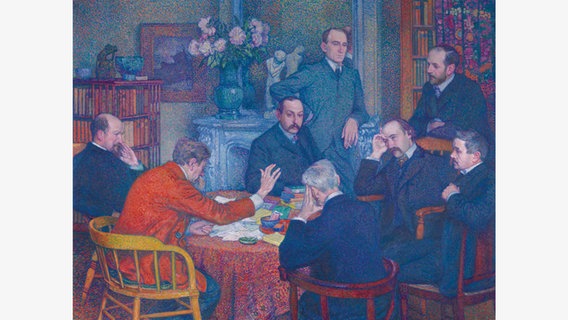 Théo van Rysselberghe: Die Lesung, 1903 © Museum voor Schone Kunsten, Gent / Hatje Cantz Verlag Foto: Hugo Maertens, Lukas - Art in Flanders VZW