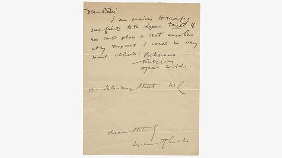 Der irische Autor Oscar Wilde bittet Bram Stoker um einen Gefallen © Taschen Verlag 