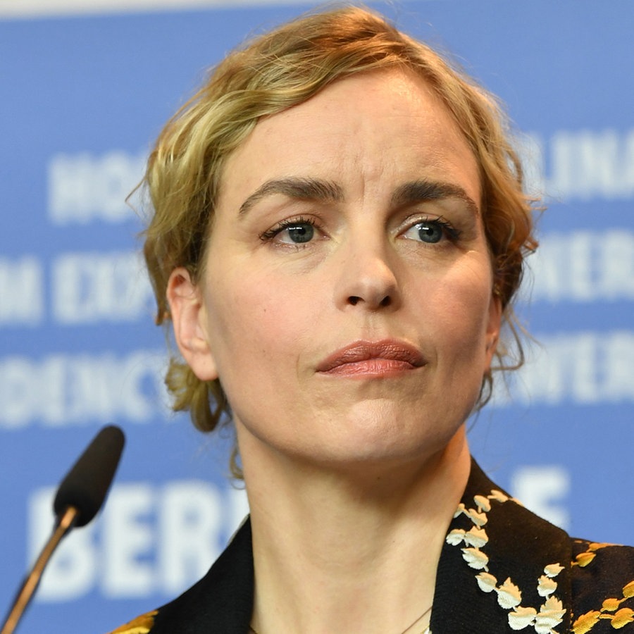 Schauspielerin Nina Hoss bei einer Pressekonferenz der Berlinale im Jahr 2017. © picture alliance / dpa Foto: Jens Kalaene