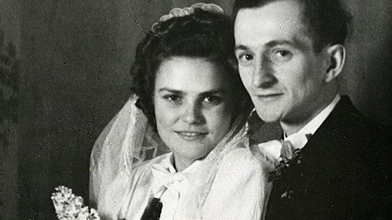 Hochzeitsfoto von Lotte und Felix Szelski (historische Aufnahme). © NDR/Lotte Szelski 
