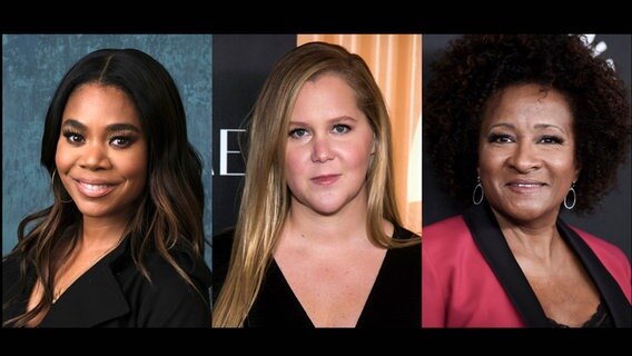 Die drei Moderatorinnen der Oscar-Preisverleihung am 27. März 2022: Regina Hall (l-r), Amy Schumer und Wanda Sykes © AP/dpa +++ dpa-Bildfunk 