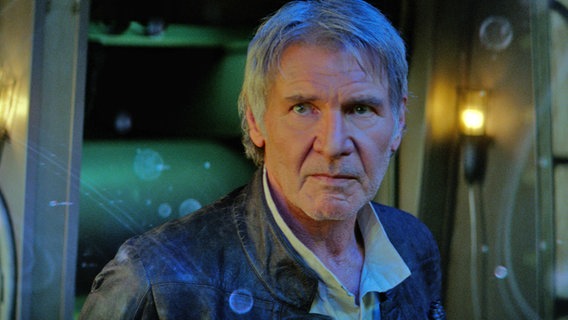 Szene mit Harrison Ford als Han Solo aus "Star Wars: Das Erwachen der Macht" © Lucasfilm Ltd. Foto: David James