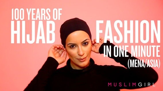 Screenshot eines Youtube-Videos, in dem eine Frau mit einem Hidschab zu sehen ist. © Youtube 