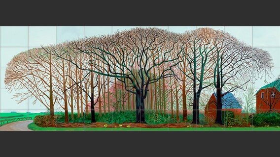 David Hockney, Bigger Trees near Warter or/ou Peinture sur le Motif pour le Nouel Age Post-Photographique, 2007 © David Hockney, Foto: Prudence Cuming Associates Foto: Prudence Cuming Associates