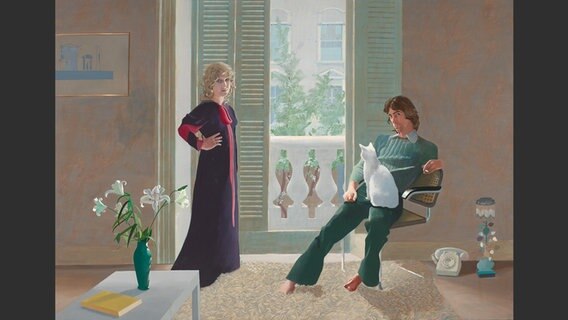 David Hockney, Mr. and Mrs. Clark and Percy, 1970-71 © David Hockney Foto: Tate