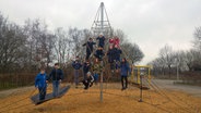 Die Schülerinnen und Schüler der Klasse 4c der Grundschule am Wilden Moor in Lange posieren für ein Gruppenbild. © NDR Foto: Jantje Fischhold