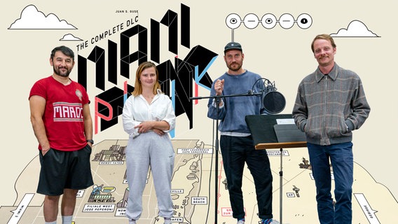 Taner Sahintürk, Lisa Hrdina, Sebastian Zimmler und Stefan Konarske. © SWR/Christian Koch/NDR/Sebastian Stamm Foto: Christian Koch/Sebastian Stamm