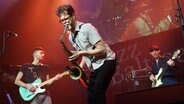 Der Saxofonist Donny McCaslin bei einem Auftritt mit seiner Band während der JazzBaltica 2018. © Rolf Kissling Foto: Rolf Kissling