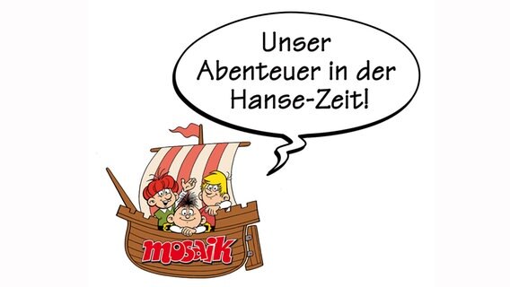 Illustration aus dem neuen "Abrafaxe"-Comic "Die Abrafaxe zur Zeit der Hanse" © Steinchen Verlag 