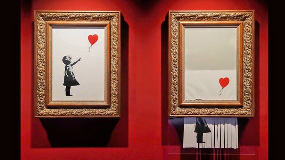 Eines der bekanntesten Bilder von Banksy: "Girl With Balloon" © COFO Entertainment 