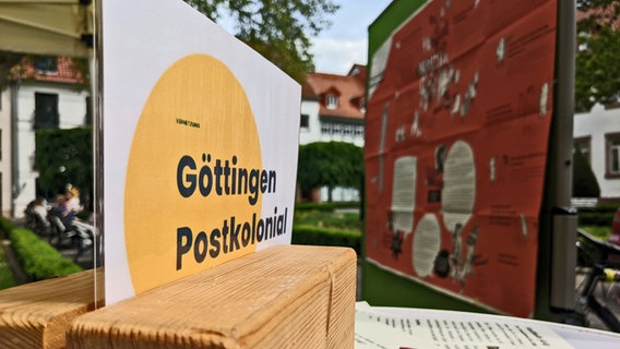 Göttingen Postkolonial - eine Initiative von Privatpersonen und Gesellschaften in Göttingen © NDR Foto: Frederik Schulz-Greve