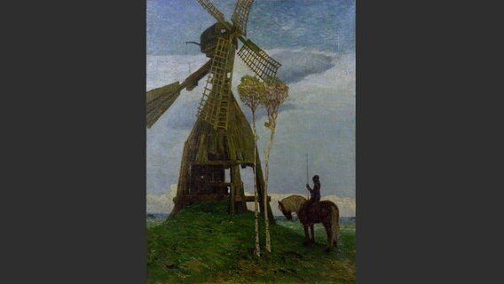 Vogeler, Heinrich. Mühle im Teufelsmoor (Mühle am Heiderand) ", um 1901. Öl auf Leinwand, 73 × 55,5 cm. Privatsammlung. © picture-alliance/akg-images 
