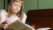Mädchen liest gespannt in einem Buch © colourbox Foto: -